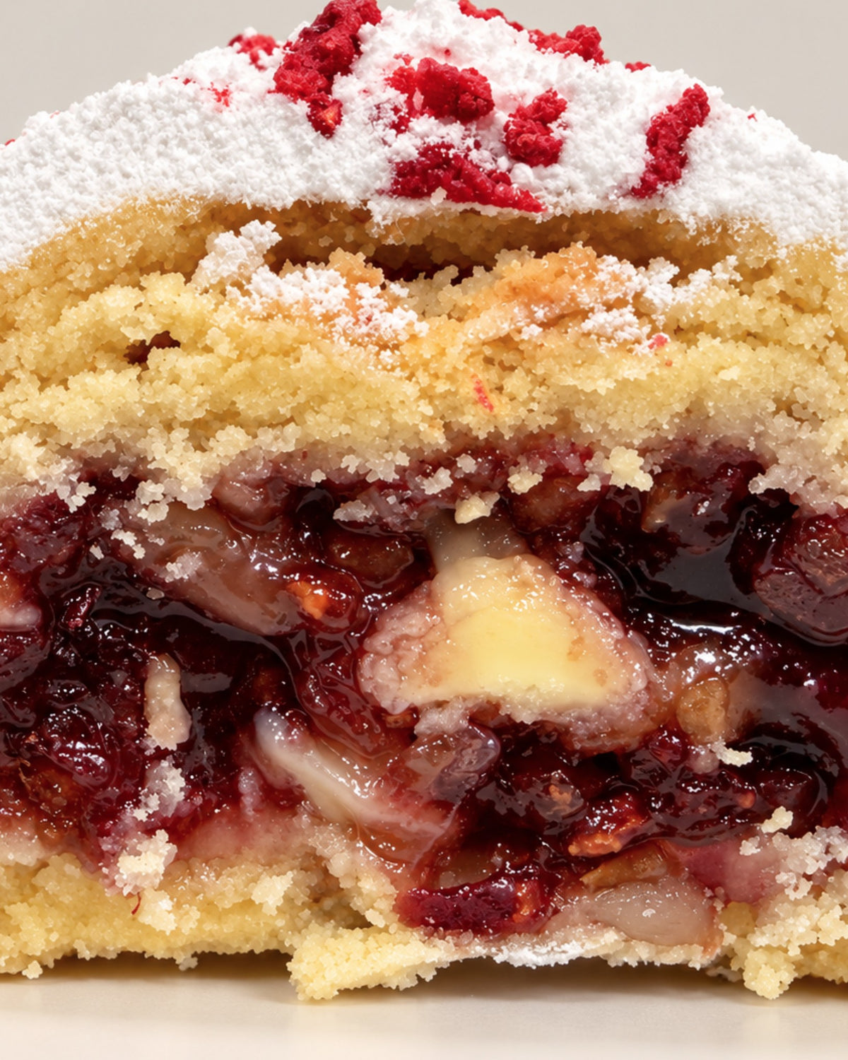 Raspberry, White Chocolate and Macadamia
